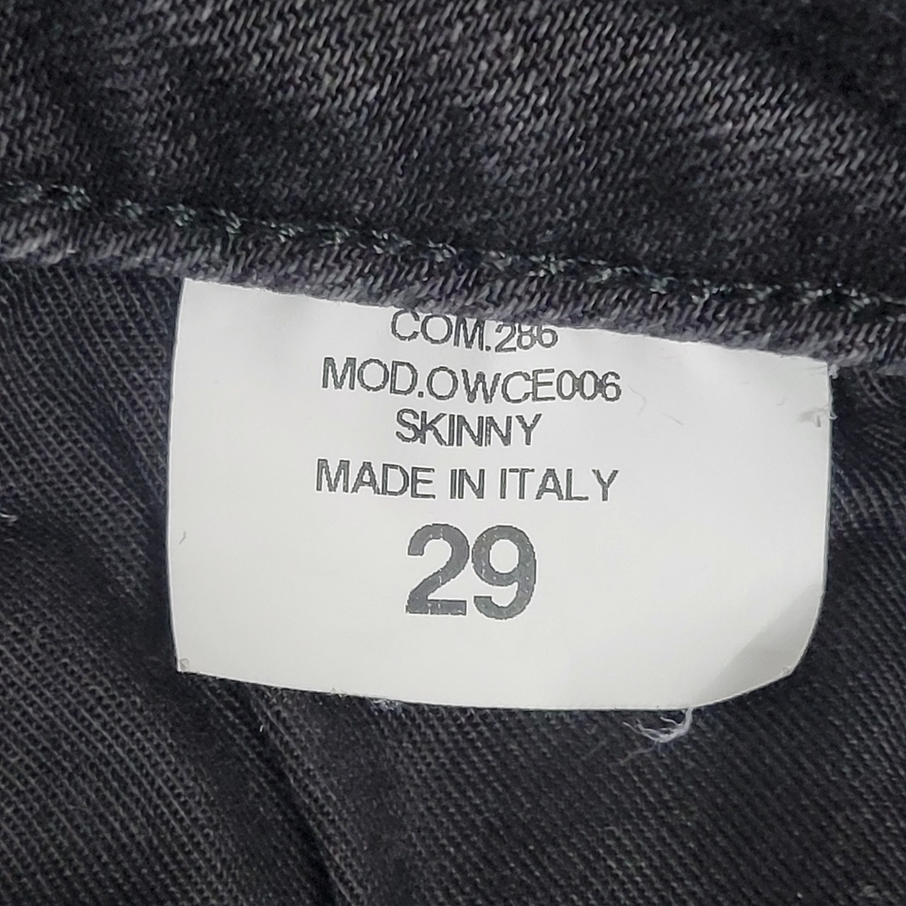 Off-White Main Label c/o Virgil Abloh Floral Embroidered Skinny Jeans. - Picture 15 of 16